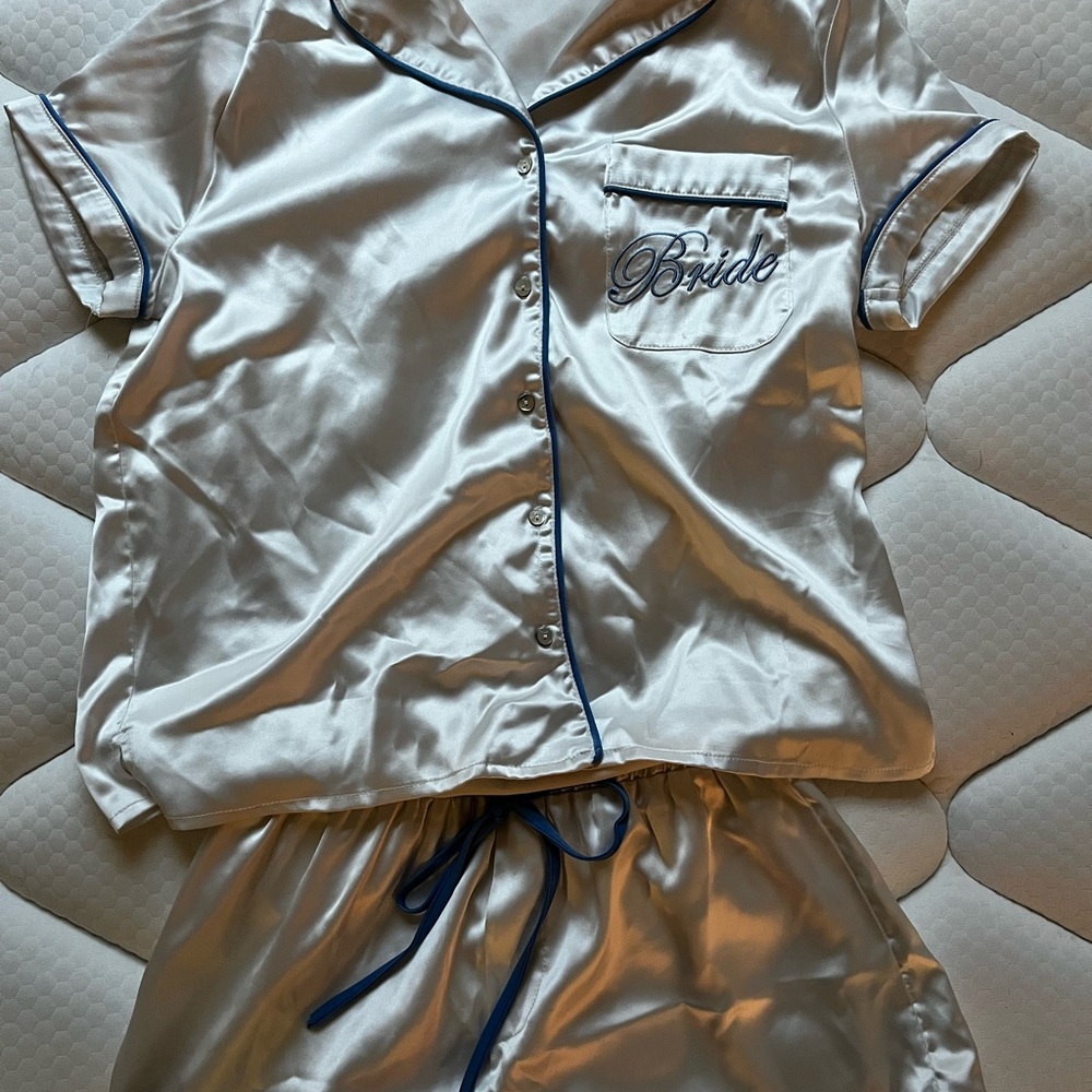 Lulu's Satin Bridal/Bride Pajamas